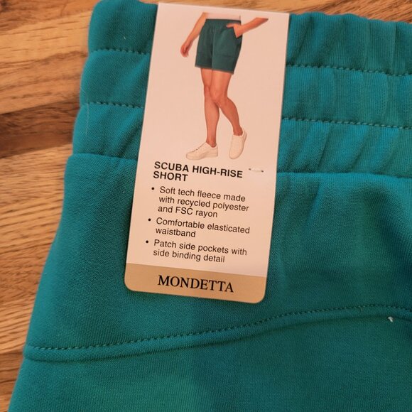 Mondetta Jacaranda 6" Inseam Scuba High Rise Shorts Green - Picture 10 of 10